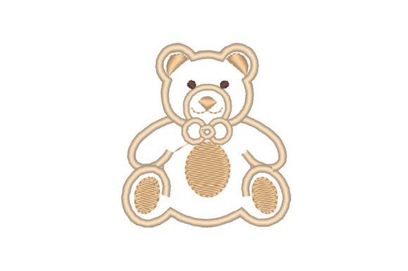 Adorable Bear Embroidery Design