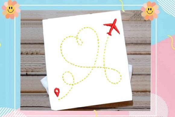 Airplane Tracing a Lovely Heart 1: A Craft Fair Review