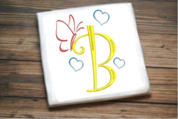 B Letter Love Butterfly Monogram: A Designer's Review