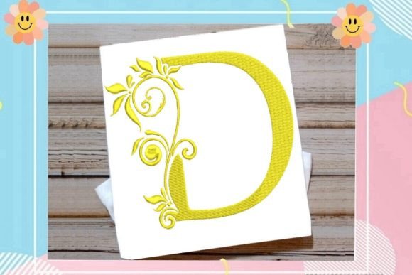 D Beautiful Monogram Letter