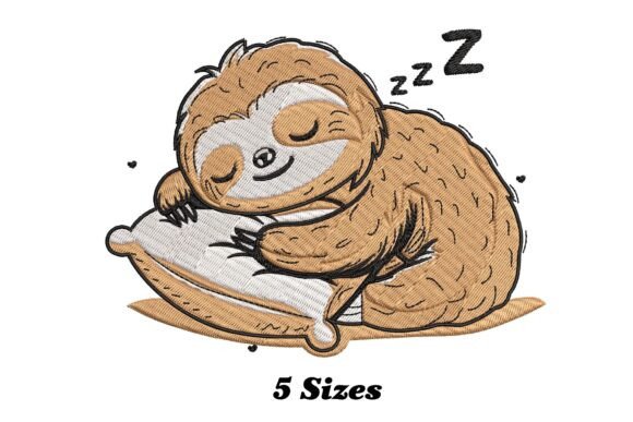 Funny Sleeping Sloth