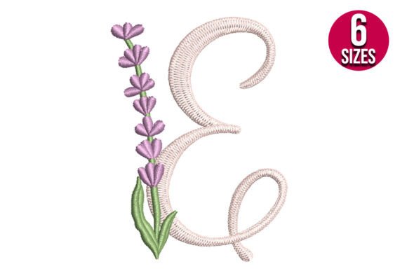 Lavender Font Letter E for Etsy Sellers