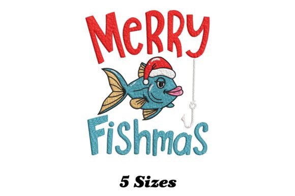 Merry Fishmas Fishing Christmas