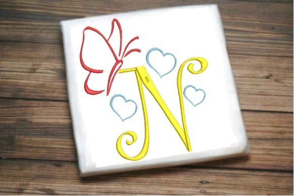 N Letter Love Butterfly Monogram: A Designer's Review