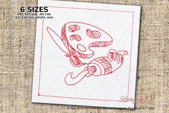 Paint Brush and Tube: A Whimsical Holiday Embroidery Review