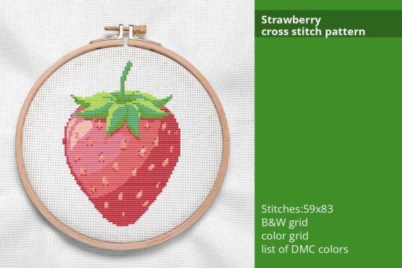 Strawberry Cross Stitch Pattern Review