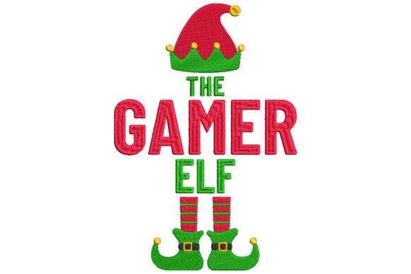 Video Gamer Elf Christmas Gaming